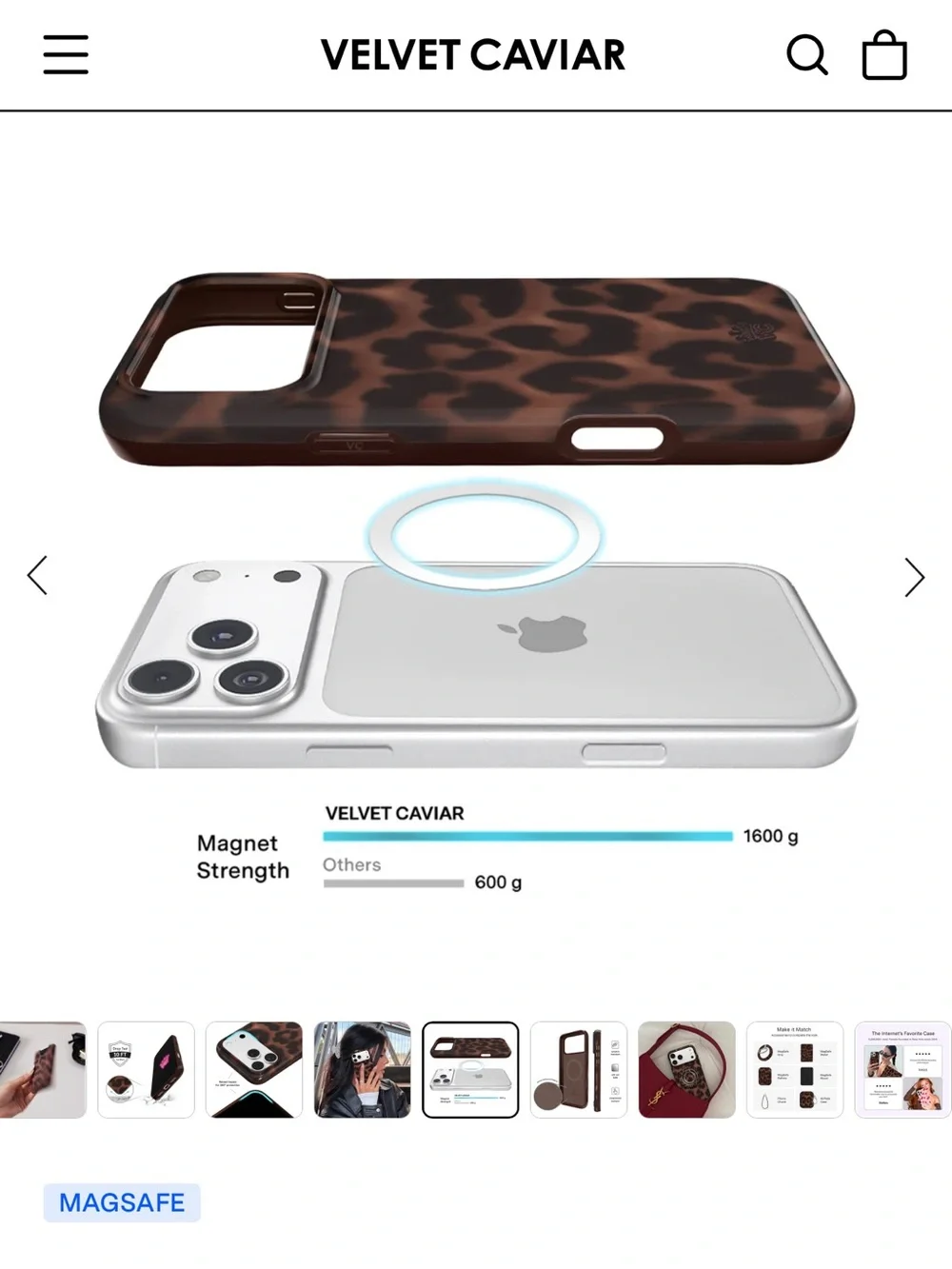 Velvet Caviar - it girl leopard case